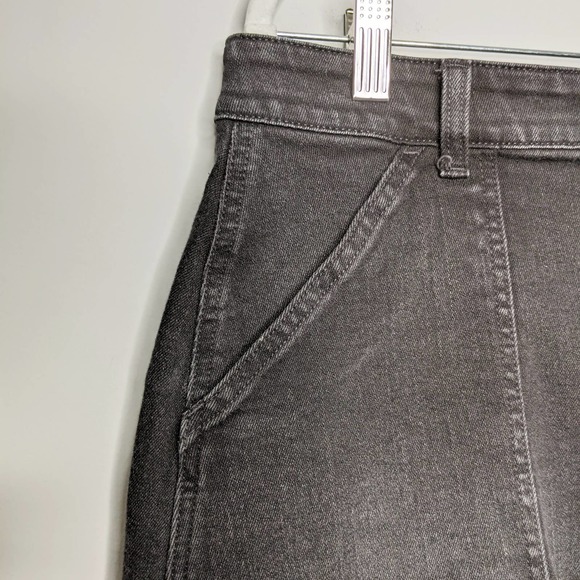 MADEWELL • Black Denim Utility Zip Skirt Sz 32 - Picture 6 of 7